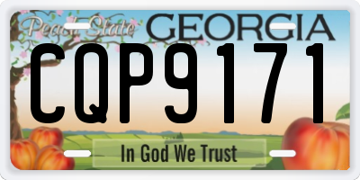 GA license plate CQP9171