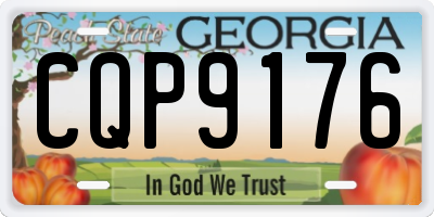 GA license plate CQP9176