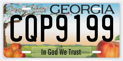 GA license plate CQP9199