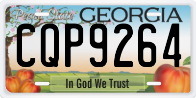 GA license plate CQP9264