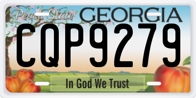 GA license plate CQP9279