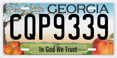 GA license plate CQP9339