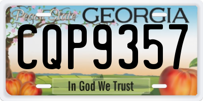 GA license plate CQP9357