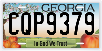 GA license plate CQP9379