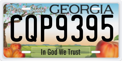 GA license plate CQP9395
