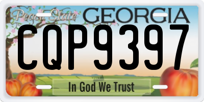 GA license plate CQP9397
