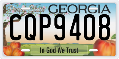 GA license plate CQP9408