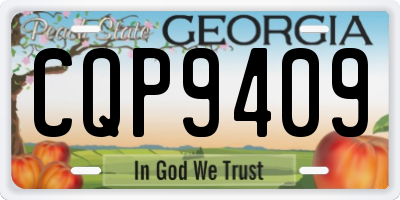 GA license plate CQP9409