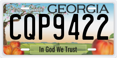 GA license plate CQP9422