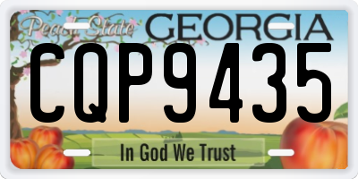 GA license plate CQP9435