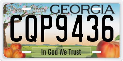 GA license plate CQP9436