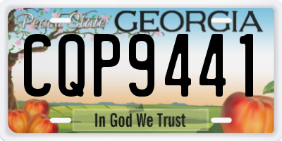 GA license plate CQP9441
