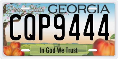 GA license plate CQP9444