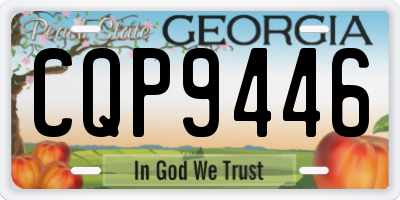 GA license plate CQP9446