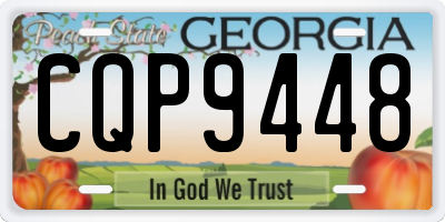 GA license plate CQP9448