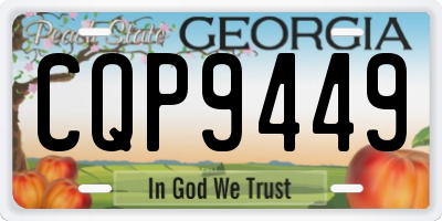 GA license plate CQP9449