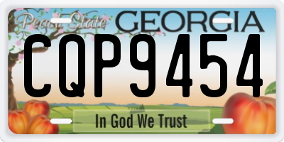 GA license plate CQP9454