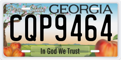 GA license plate CQP9464