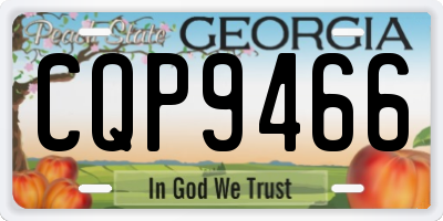 GA license plate CQP9466