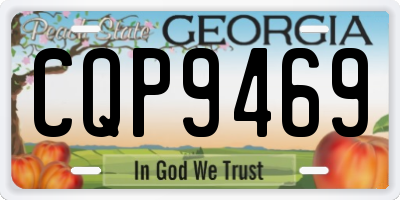GA license plate CQP9469