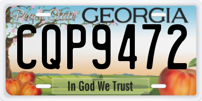 GA license plate CQP9472