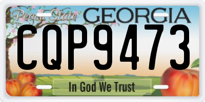 GA license plate CQP9473