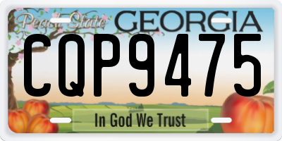 GA license plate CQP9475