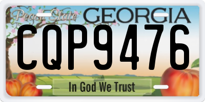 GA license plate CQP9476