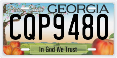 GA license plate CQP9480
