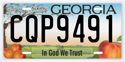GA license plate CQP9491