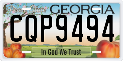 GA license plate CQP9494