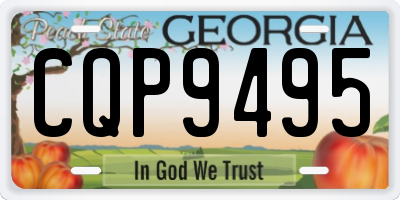 GA license plate CQP9495