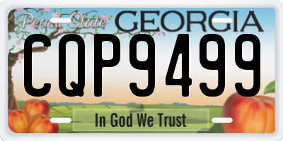 GA license plate CQP9499