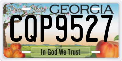 GA license plate CQP9527