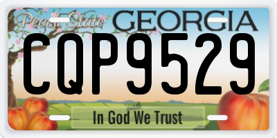 GA license plate CQP9529