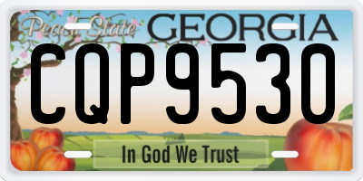GA license plate CQP9530