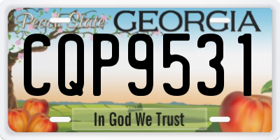 GA license plate CQP9531