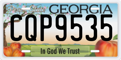 GA license plate CQP9535