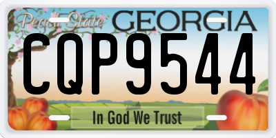 GA license plate CQP9544