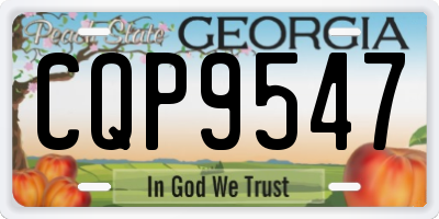 GA license plate CQP9547