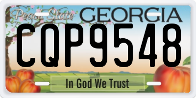 GA license plate CQP9548
