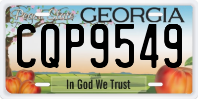 GA license plate CQP9549