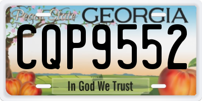 GA license plate CQP9552