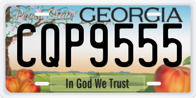 GA license plate CQP9555