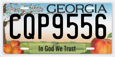 GA license plate CQP9556