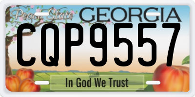 GA license plate CQP9557