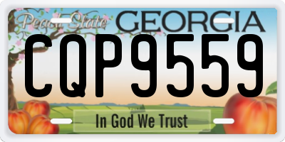GA license plate CQP9559