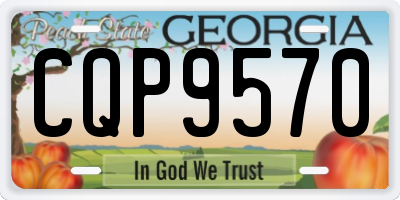 GA license plate CQP9570