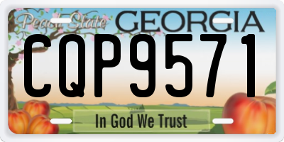 GA license plate CQP9571