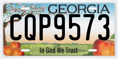 GA license plate CQP9573